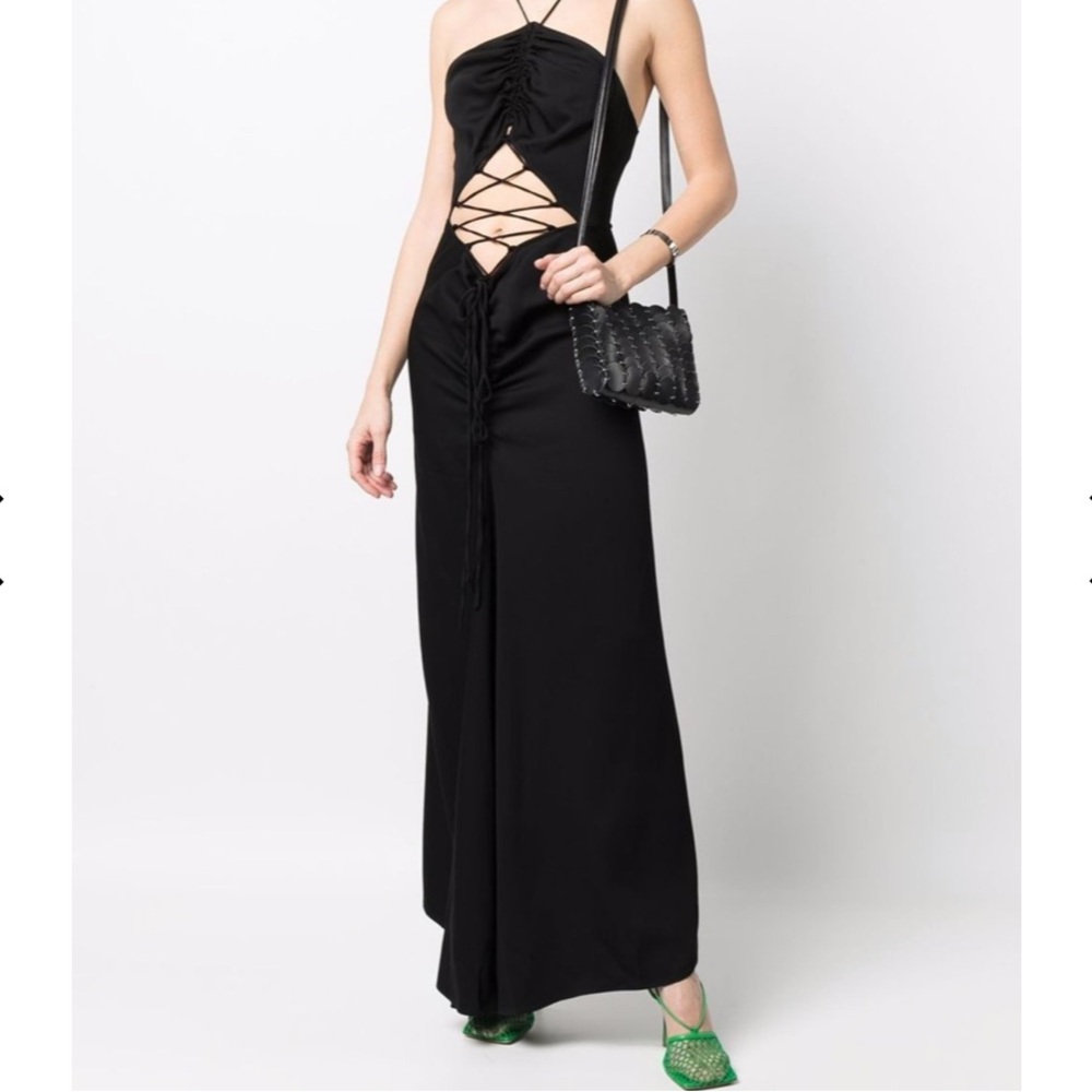 CHRISTOPHER ESBER new with tags lattice-waist maxi dress